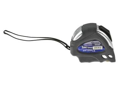 Grau messen 3mx16mm GEKO PROFI Auto-Lock