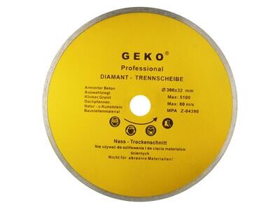 Schild Ø 300x8x32mm - Voll GEKO PROFI