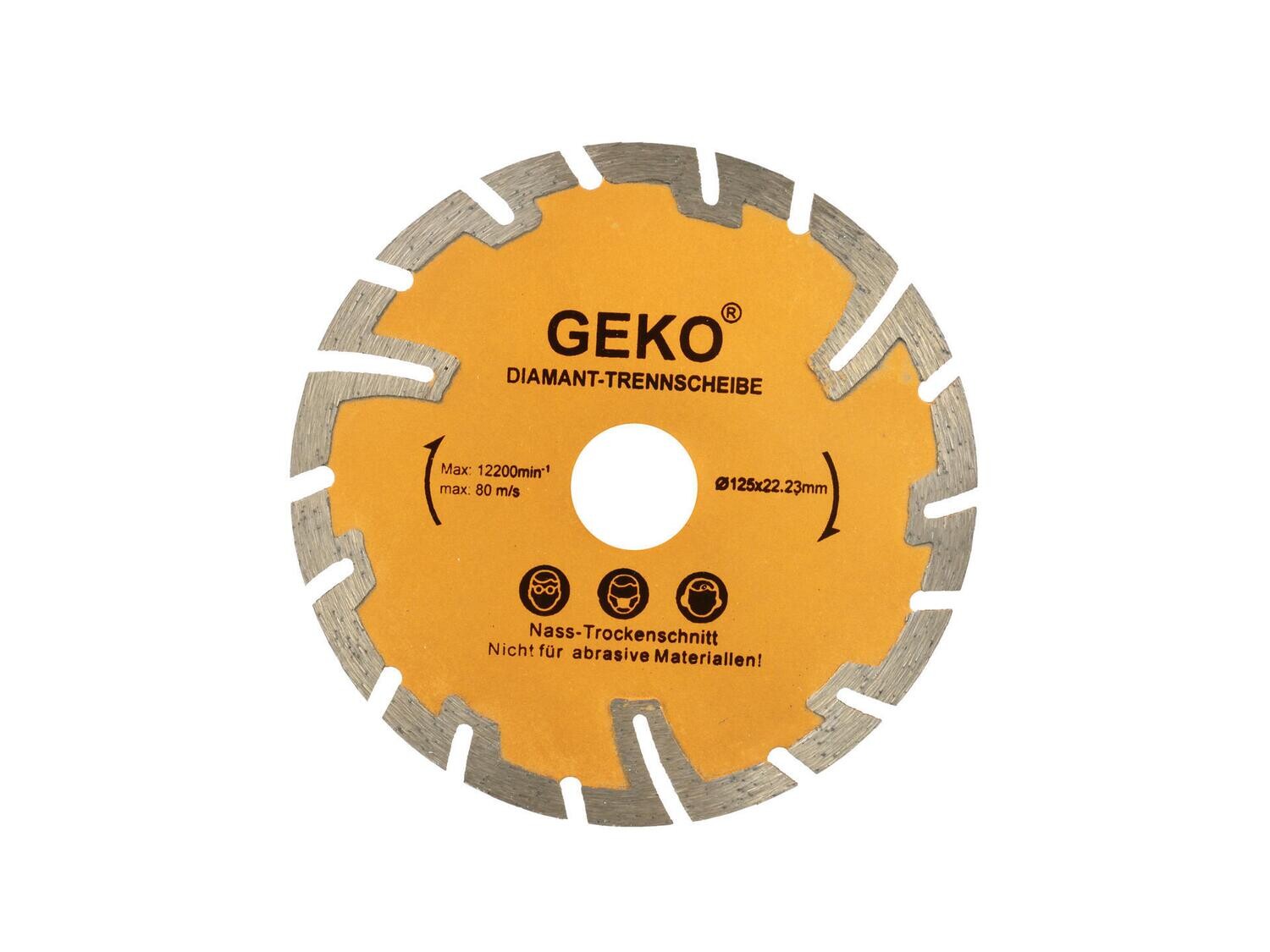 Scheibe Ø125mm Tiefschliff GEKO