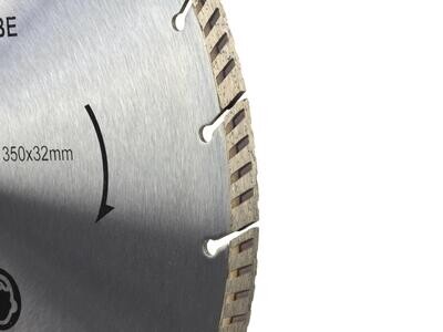 Diamant Schild. 350mm x 32mm LASER-grau