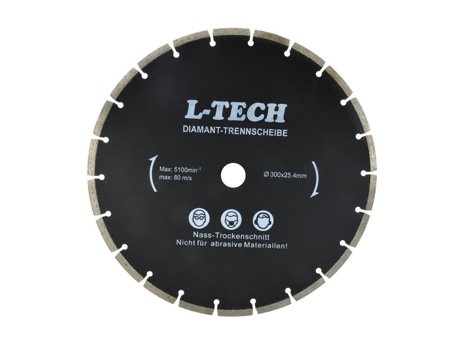 Schirm Ø 300x8x25,4mm, Segment L-TECH schwarz