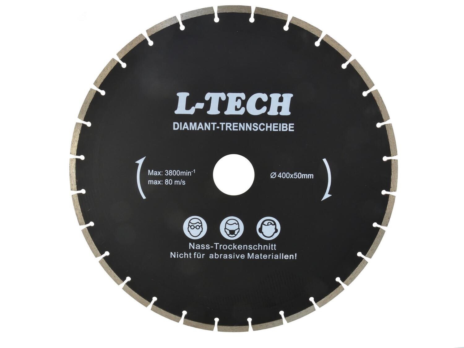 &amp; Klingendurchmesser 400x8x50mm, L-TECH Segment schwarz