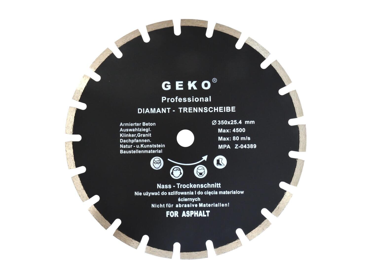 Schild Ø 350x25,4mm Asphalt GEKO PROFI
