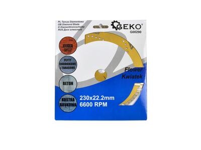 Diamanttrennscheibe 230mm "Blume" GEKO PROFI