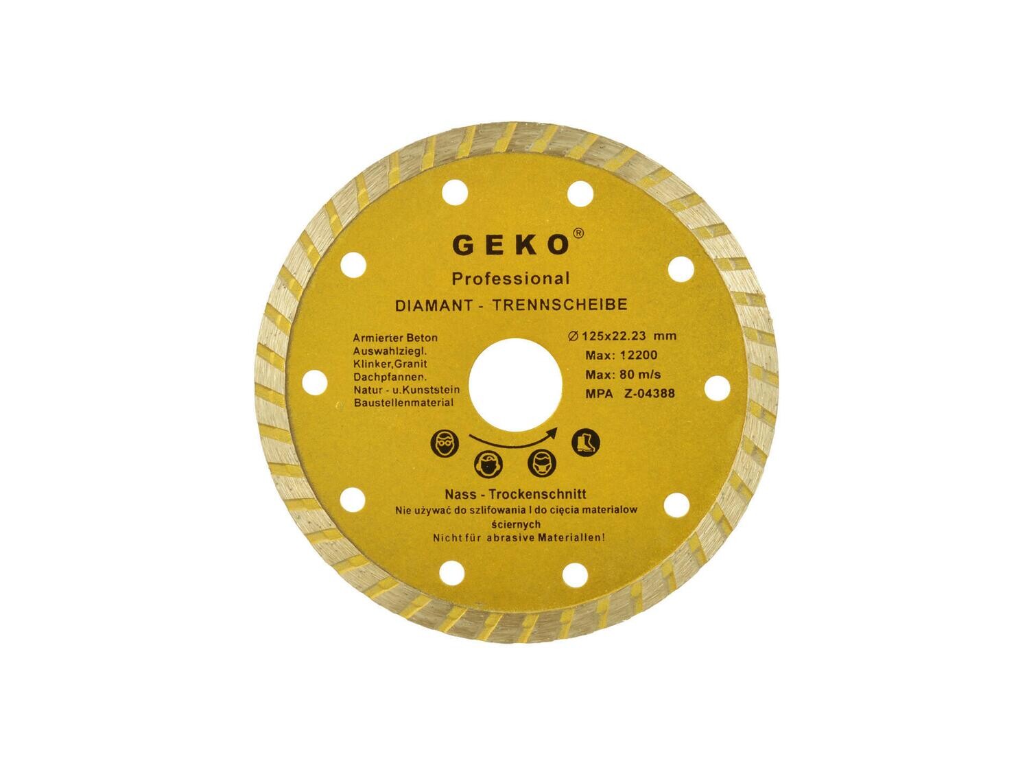 Schild Ø125mm Turbo GEKO PROFI