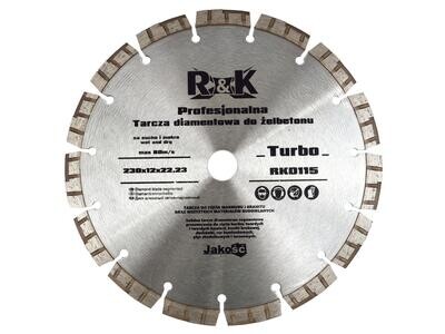 Diamant Schild. für Stahlbeton 230x12x22,23mm Turbo Professional R&amp;K