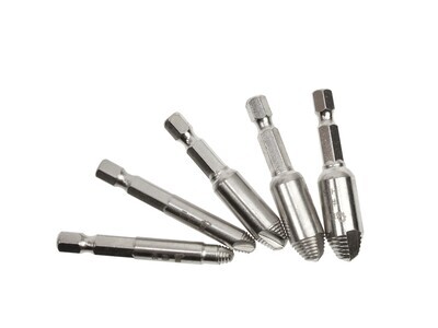Set Ausdreher für abgebrochene Schrauben, 5-tlg. HSS4341 Sechskant