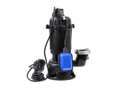 Senkgrubenpumpe mit WQD-055 Mühle + Schwimmer, Ende am Feuerwehrschlauch