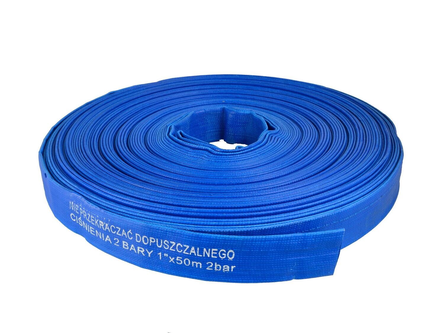 PVC-Schlauch 1&quot; - 50m (Blaugeruch) 2 BARS