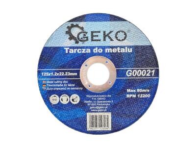 25 Stk. Scheibe für Metall 125x1,2 GEKO