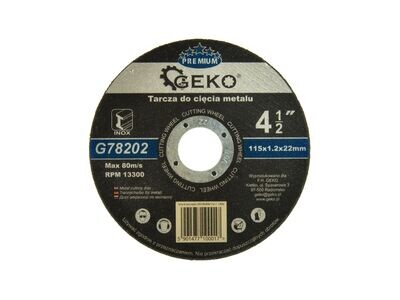 10 Stk. Metalltrennscheibe GEKO PREMIUM 115x1,2 Inox