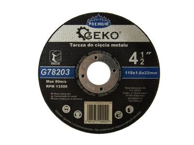 10 Stk. Metalltrennscheibe GEKO PREMIUM 115x1,6 Inox