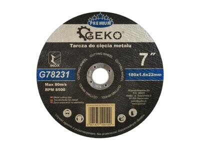 5 Stk. Metalltrennscheibe GEKO PREMIUM 180x1,6 Inox