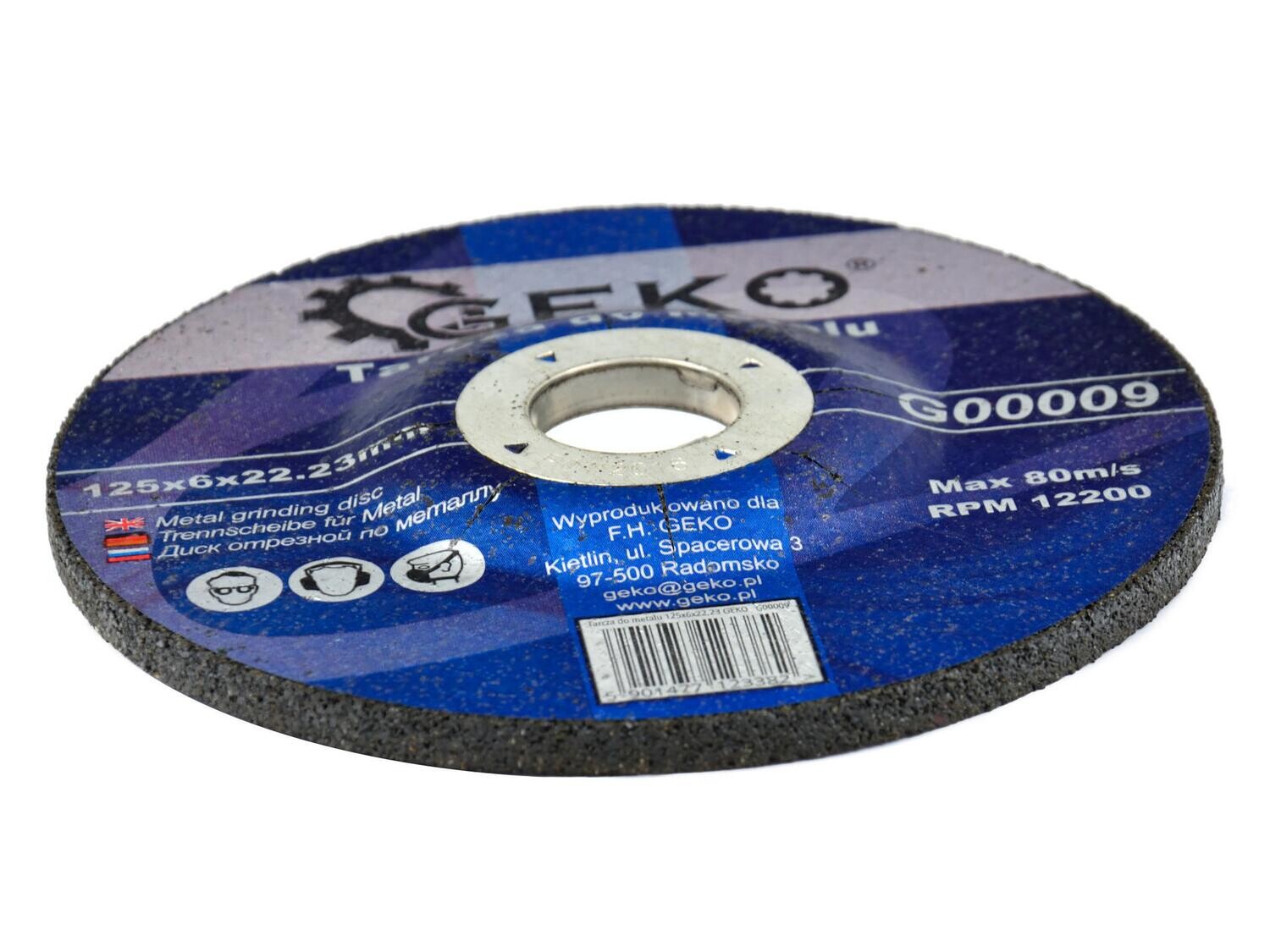 5 Stk. Scheibe für Metall 125x6x22,23 GEKO