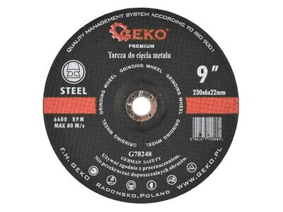 &amp; Schleifscheibe für Metall GEKO PREMIUM 230x6mm