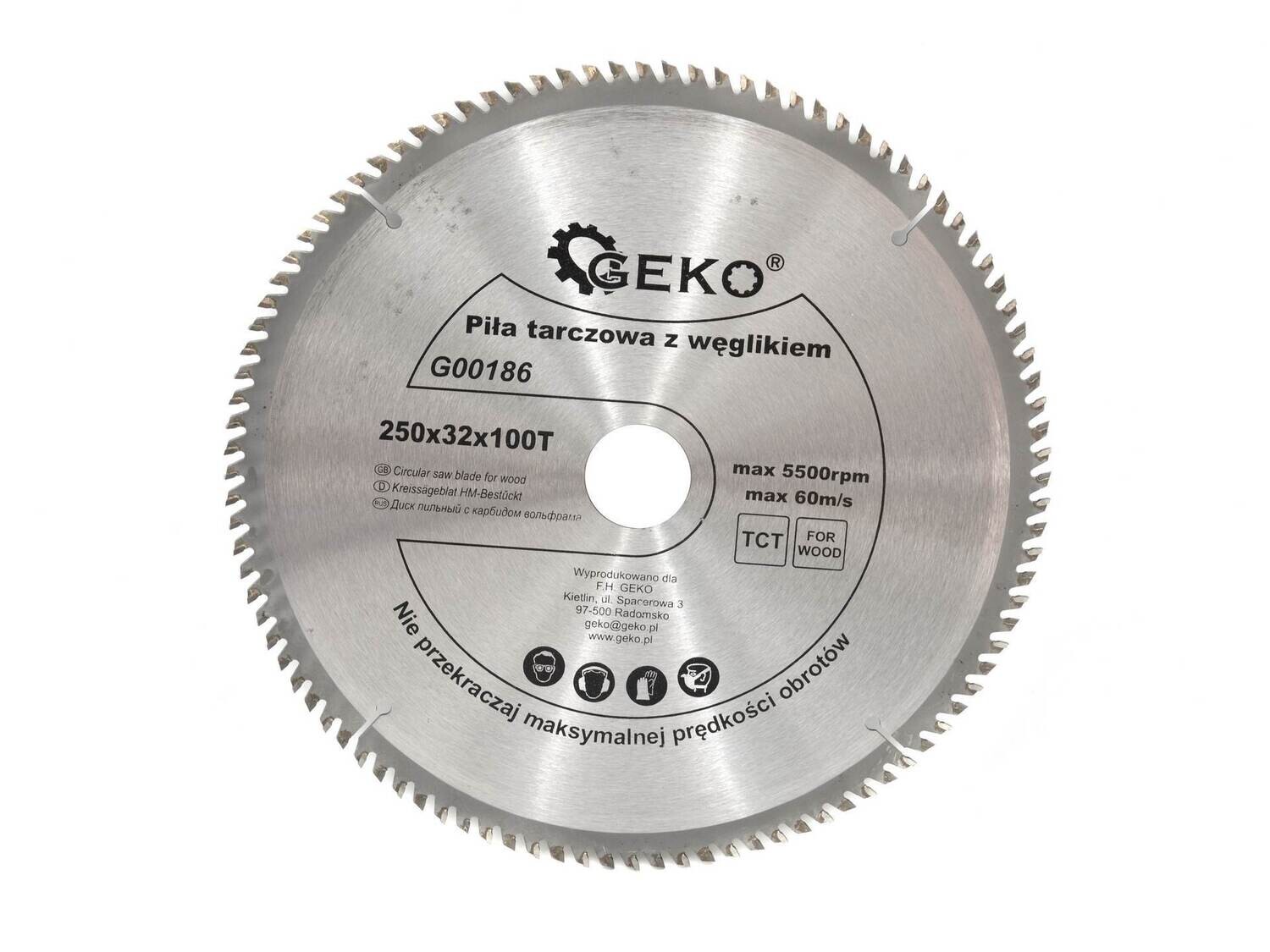 Klinge für Holz 250x32x80T + Reduktion 25,4mm