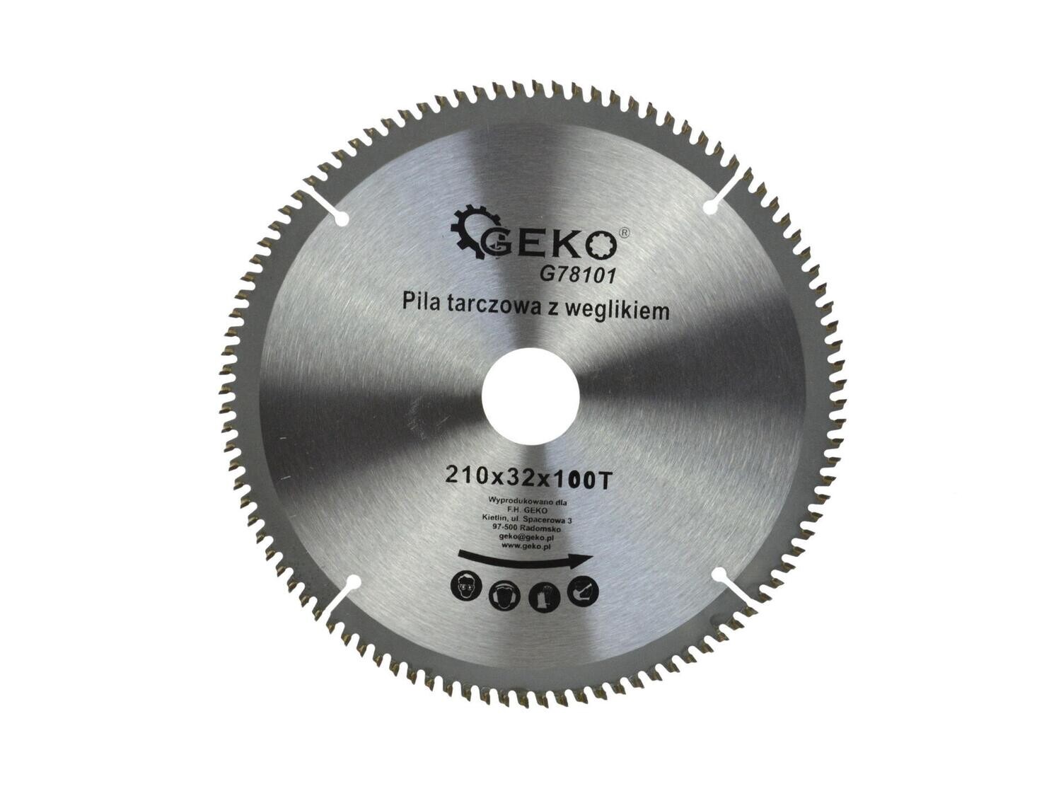 Schild für Aluminium mit Widia 210mmx100Tx32mm + Reduziersatz
