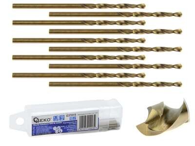 10 Stk. HSS-Kobaltbohrer für Metall 1,5 mm