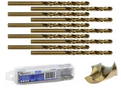 10 Stk. HSS-Kobaltbohrer für Metall 3,5 mm