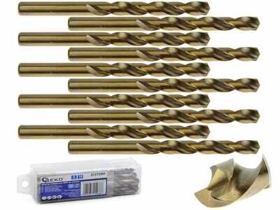10 Stk. HSS-Kobaltbohrer für Metall 9 mm