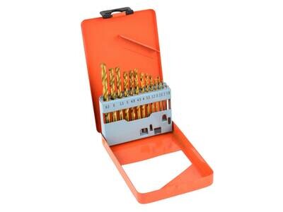 Bohrer-Set 13-tlg. 1,5-6,5 mm Titanoberfläche m Karton