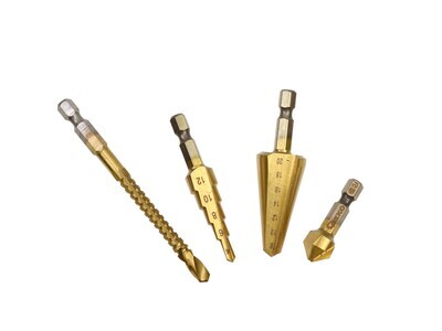 Set Universalbohrer mit HEX-Griff 4-tlg