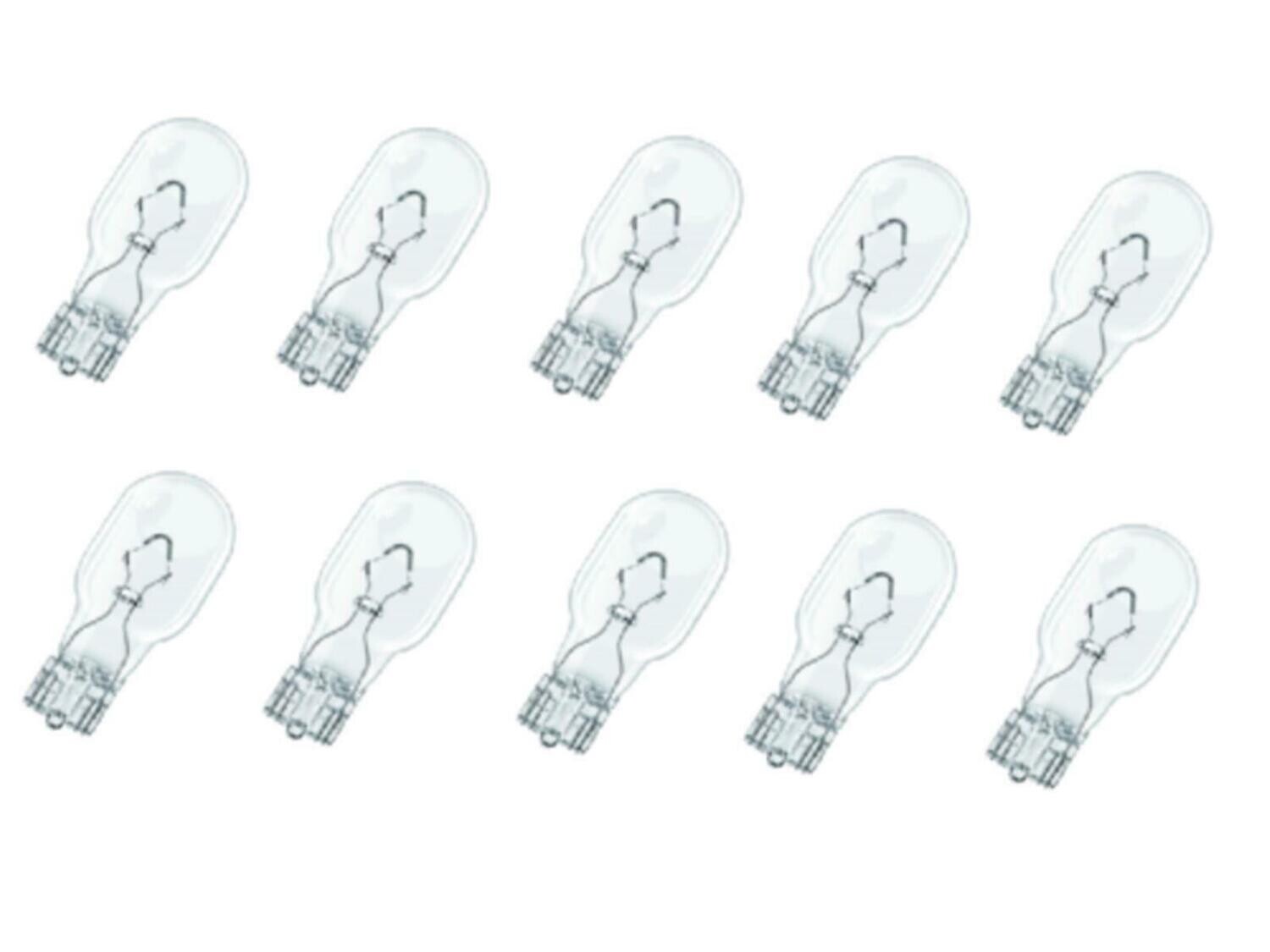 10x 12V 16W W16W W2,1x9,5d T15 Glühlampe Glassockellampe Autolampe M60h