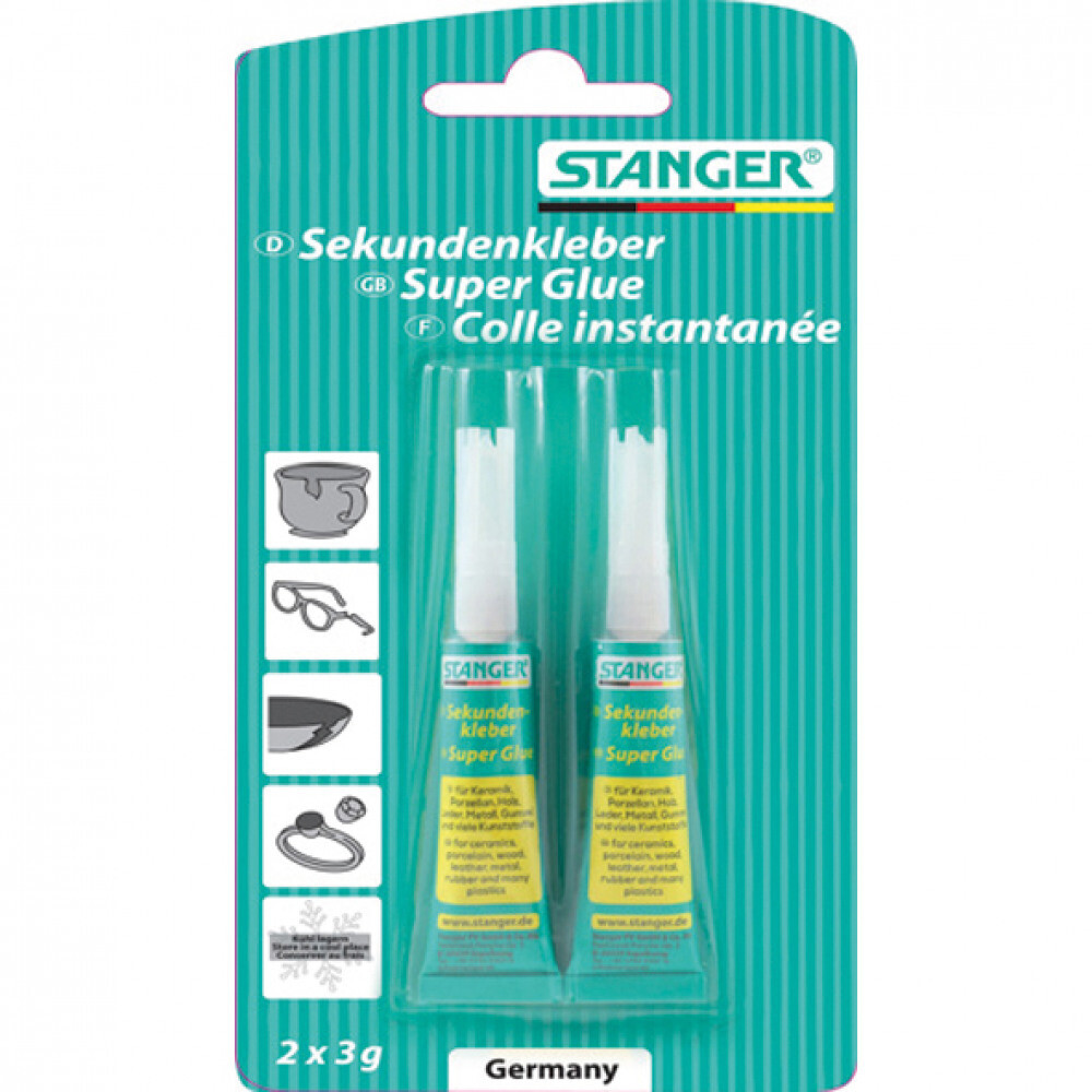 Sekundenkleber STANGER 2x3g flüssig SB-Karte