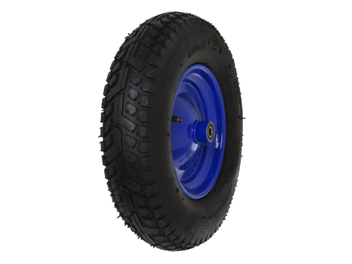 Rad für Schubkarre 4.00-8 6PR / blaue Felge / GEKO