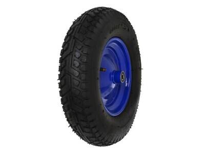 Rad für Schubkarre 4.00-8 6PR / blaue Felge / GEKO