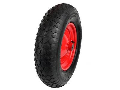 Rad für Schubkarre 4.00-8 / 2PR / rote Felge