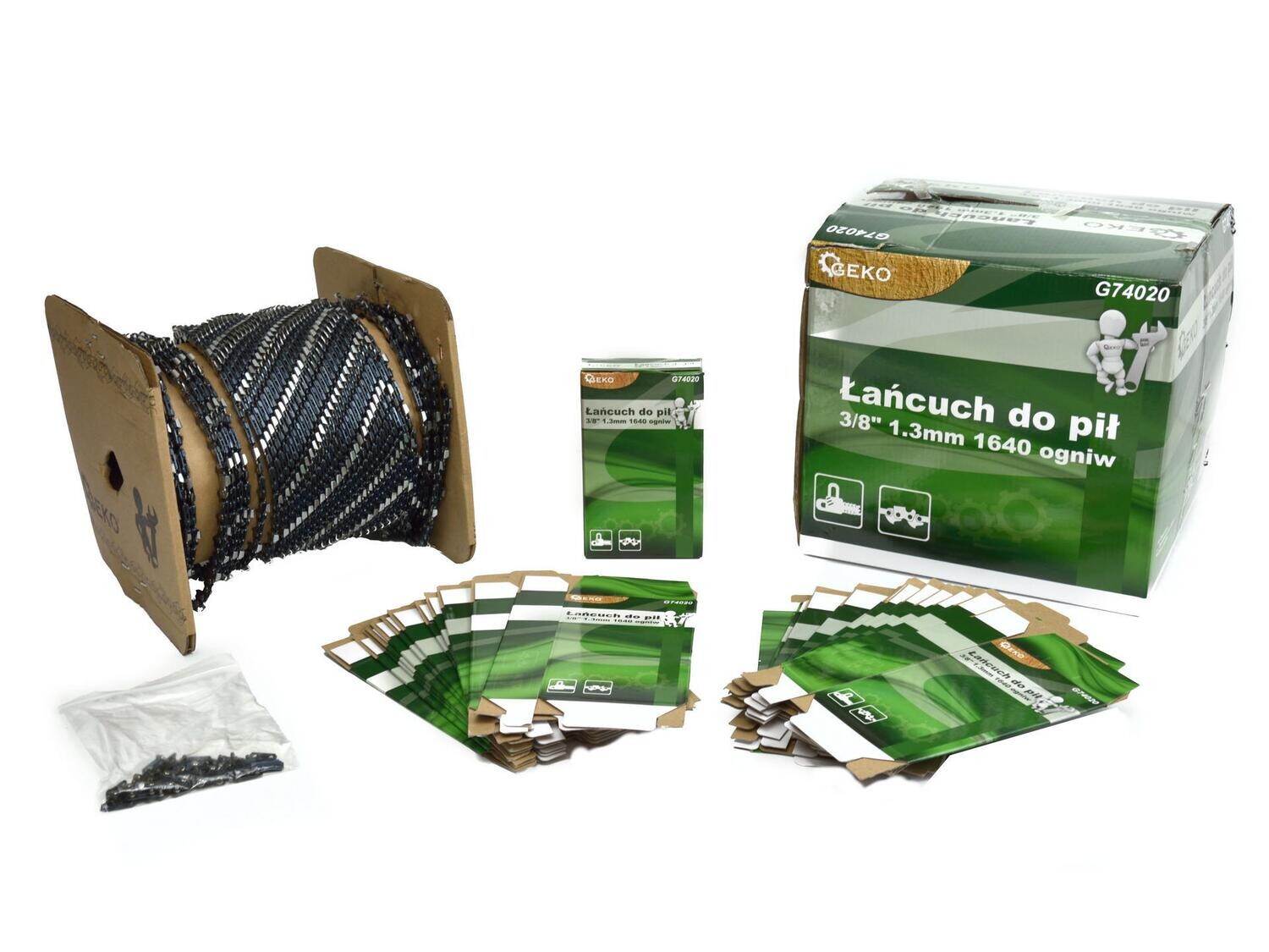 &amp; Sägekette für Sägen 3/8 &quot;1.3mm 1640 Glieder / Rolle /