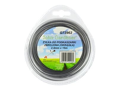 Verstärkter Trimmerfaden (rund) 2,4 mm x 15 m