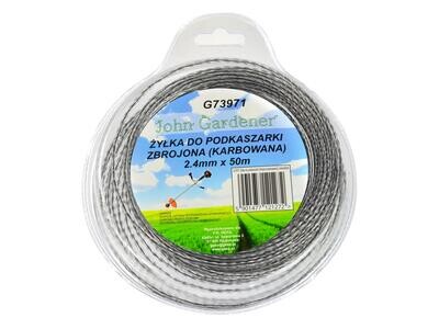 Verstärkter Trimmerfaden (gewellt) 2,4 mm x 50 m