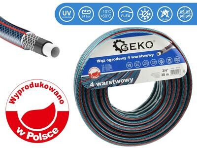 Gartenschlauch 4 Lagen 3/4&quot; 30m GEKO NEU