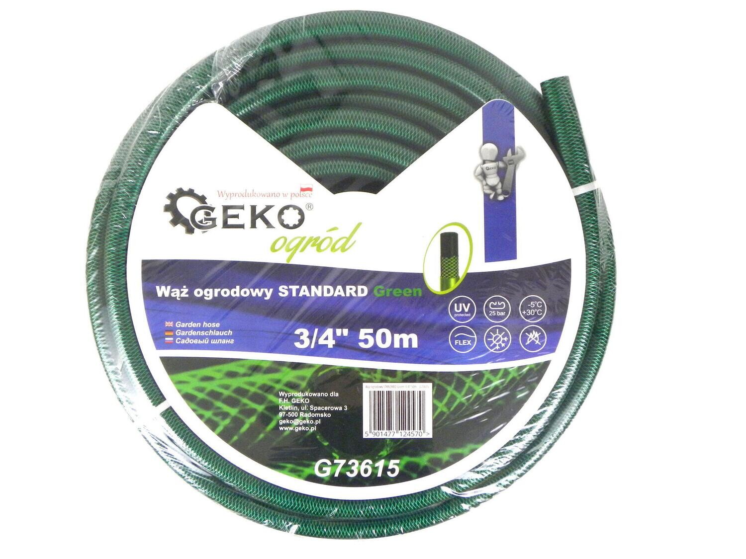 Gartenschlauch STANDARD Grün 3/4&quot; 50m GEKO