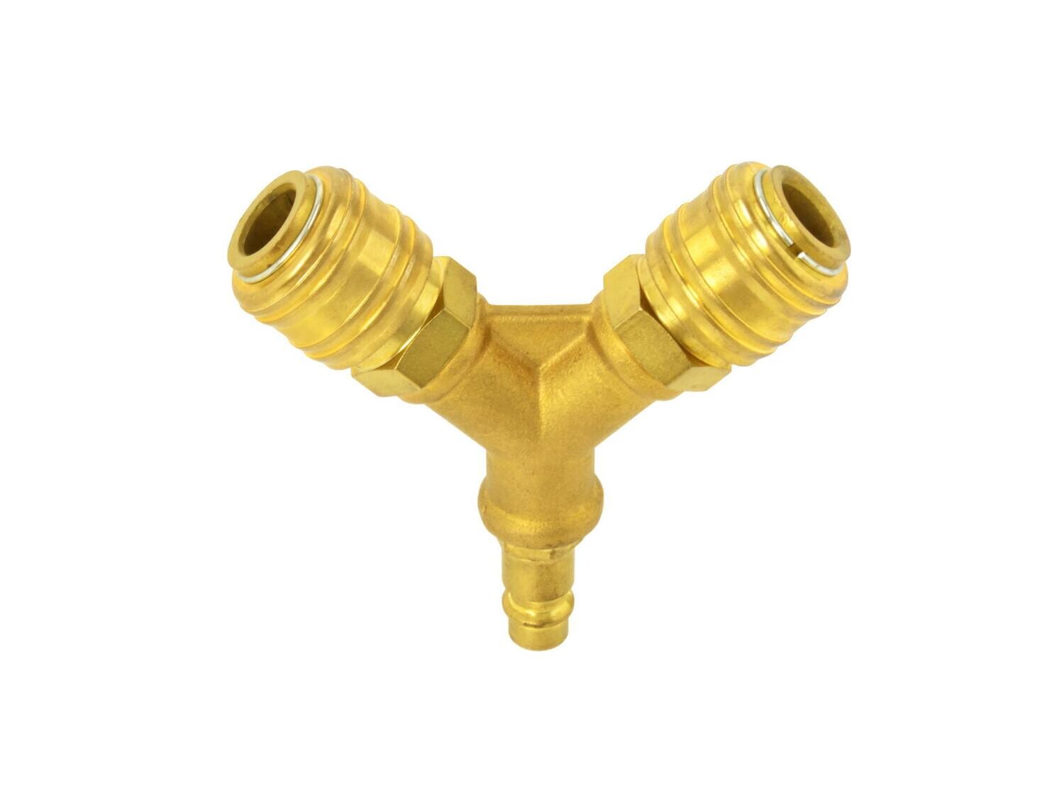 Pneumatischer T-Verteiler mit 1/2&quot; Kupplungen
