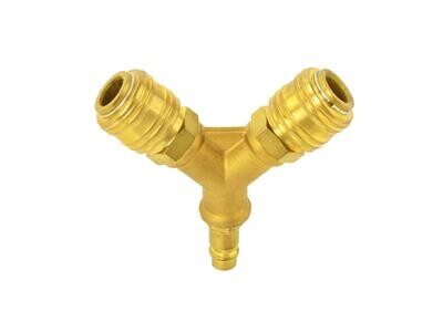Pneumatischer T-Verteiler mit 1/2&quot; Kupplungen