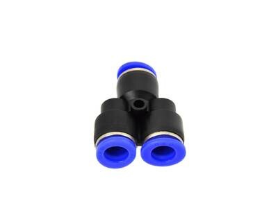Automatische Schlauchkupplung PU / PE Typ Y fi 6mm