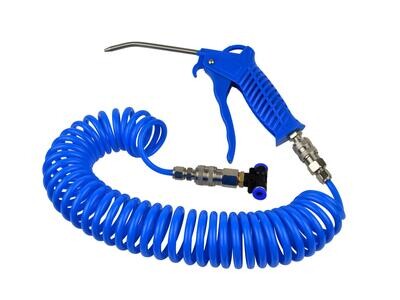 Blaspistole mit T-Stück + Luftschlauch