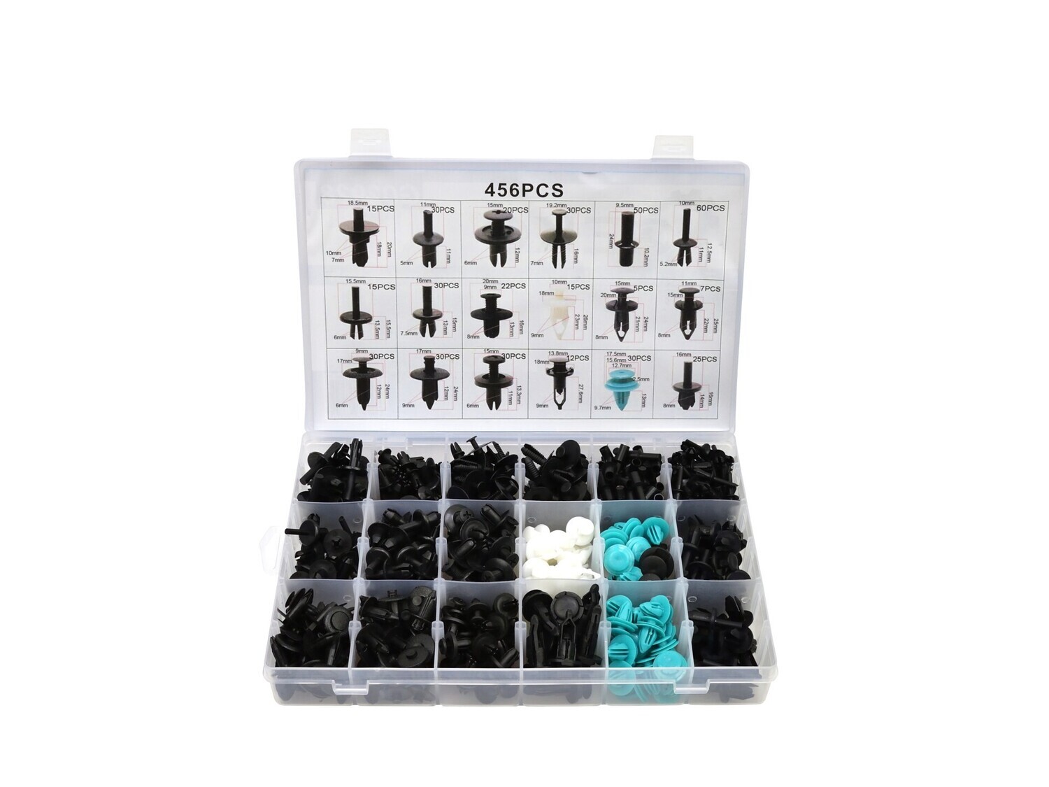Clips Set Türe Innenraum Motor Radabdeckung usw. 456-tlg.