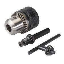Zahnkranzbohrfutter, Bohrfutterschlüssel und SDS-Plus-Adapter, 3-tlg. Satz