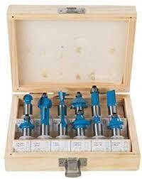 12-mm-Hartmetall-Fräser, 12-tlg. Satz