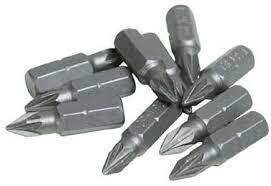 Chrom-Vanadium-Schlitz-Schraubendreherbits, 100er-Pckg.