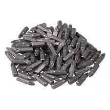 Chrom-Vanadium-Schlitz-Schraubendreherbits, 100er-Pckg.