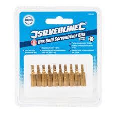 Innensechskant-Schraubendreher-Gold-Bits, 10er-Pckg.