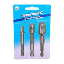 Stecknussadapter, 3-tlg. Satz