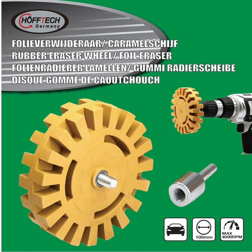 Lamellen Folienradierer Ø100mm Radiergummi Rad / Folienradierer 100mm
