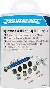 Reifenventil-Reparaturwerkzeug, 14-tlg. Satz