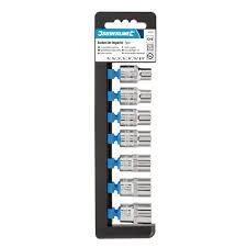 Sechskant-Steckschlüsseleinsätze, zöllig, 1/2-Zoll-Antrieb, 7-tlg. Satz